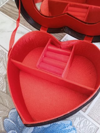 Joyero Corazón Bordado Flores