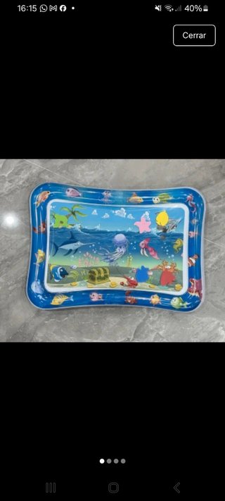 Tapete acuático inflable para bebé