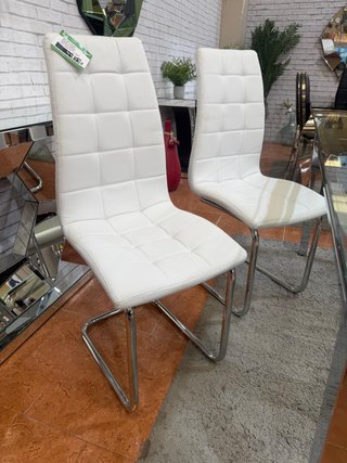 Pack 4 Sillas Comedor Blancas