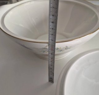 Sopera vintage porcelana flores