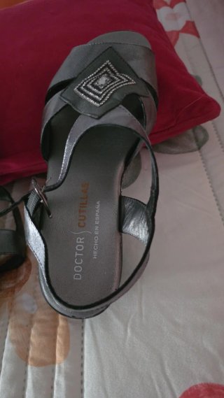 Sandalias Doctor Cutillas Plata Mujer