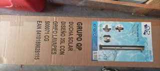 Ducha solar QP 35L recta inox