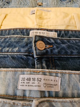 Shorts gialli Primark taglia 48 e XL