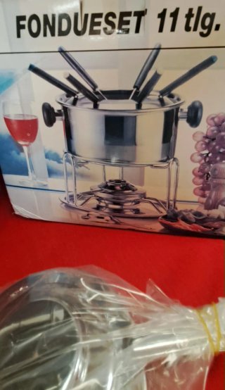 Set Fondue Acero Inoxidable Nuevo
