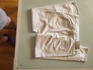 Pantalón vaquero blanco Zara Talla 38