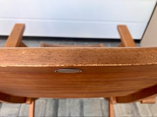 2 sedie pieghevoli in legno acacia con braccioli