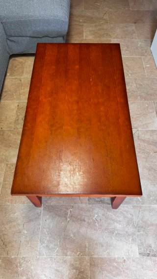 Mesa de centro elevable de madera