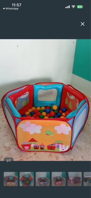 Parque de bolas infantil plegable