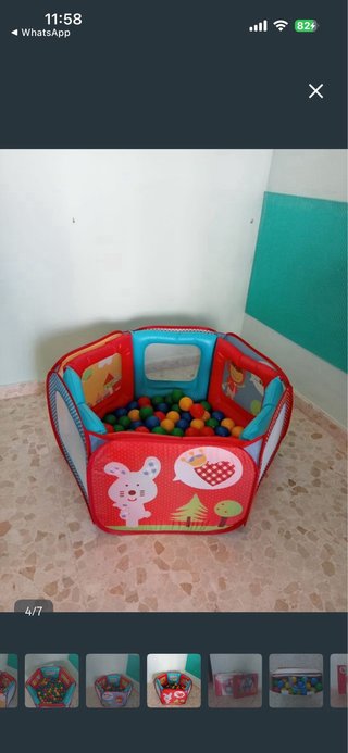 Parque de bolas infantil plegable