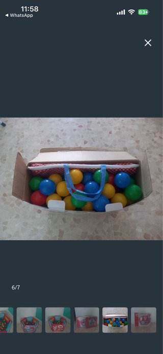 Parque de bolas infantil plegable