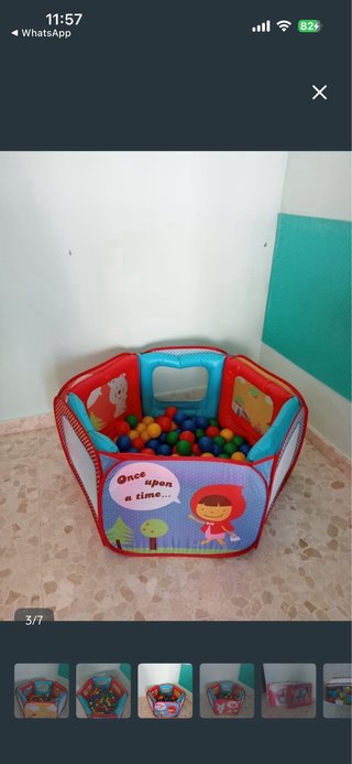 Parque de bolas infantil plegable