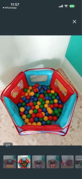 Parque de bolas infantil plegable