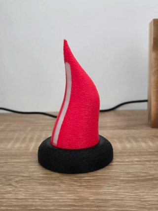 Lampada 3D a batteria corno rosso