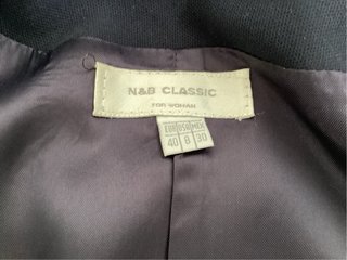 Traje de chaqueta azul mujer