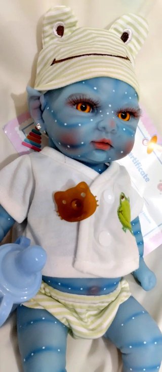 Bebé Reborn Avatar Silicona 33cm