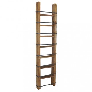 Libreria a Scala in Legno Massello 41x11x165cm