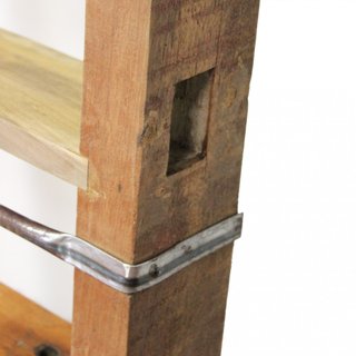 Libreria a Scala in Legno Massello 41x11x165cm