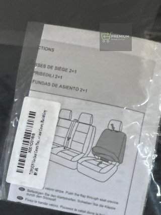 TOYOUN Fundas Asientos Furgonetas y Camiones de 1 + 2 (3 plazas)