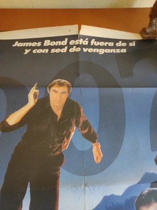Póster James Bond Licencia para Matar Vintage