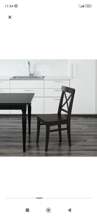 6 Sedie IKEA Ingolf Nere-Marroni