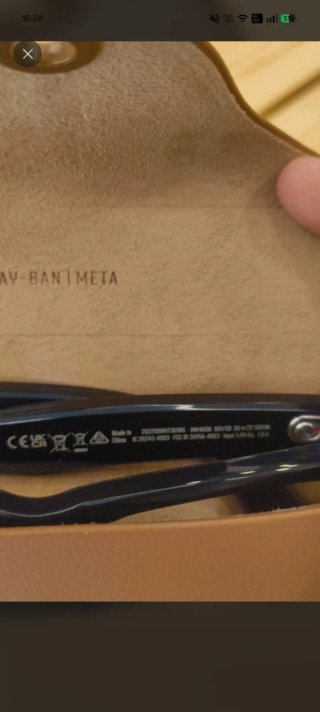 Gafas Ray-Ban Meta Gen 1 Negras