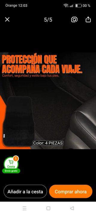 Alfombrillas universales de felpa (4 piezas)