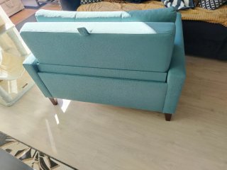 Sofá Cama Azul/Verde Agua