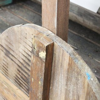 Carrello Fioriera Portapiante Rustico in Legno