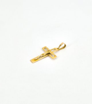 048-03-00196 Cruz de Oro Amarillo 18K
