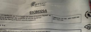Alarma Moto Spyball Yamaha