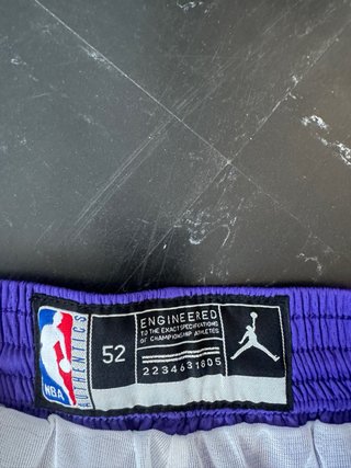 Pantaloncini Jordan Lakers Viola Neri