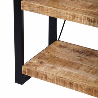 Libreria 5 Ripiani in Legno e Metallo Industrial