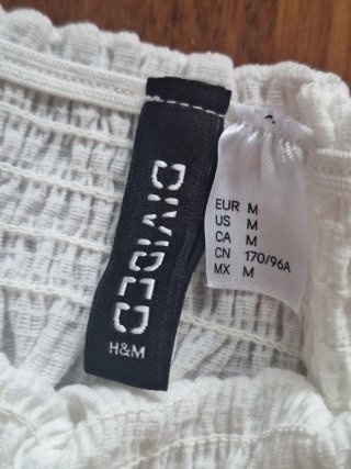Blusa H&M blanca T M