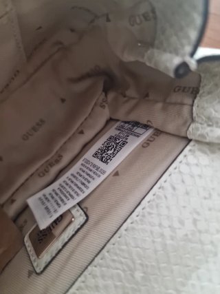 Bolso Guess Beige Piel Serpiente