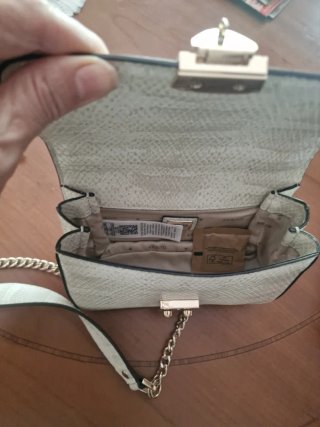 Bolso Guess Beige Piel Serpiente