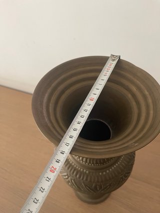 Jarrón decorativo estilo oriental bronce