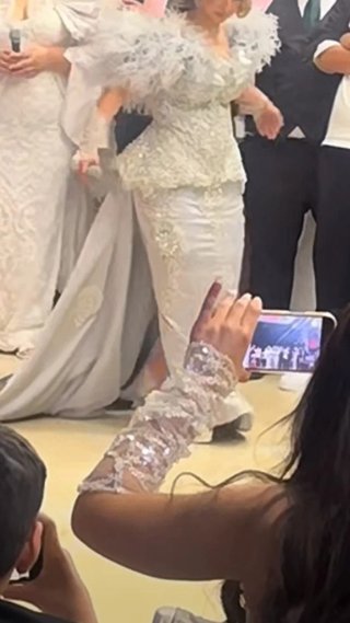 Vestido de boda gitana plata y gris talla 40/42