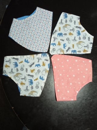 Lote 3 Baberos Bandana Bebé