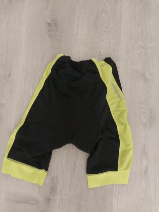 Culote ciclismo negro y amarillo