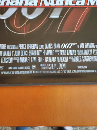 Póster James Bond El Mañana Nunca Muere Original