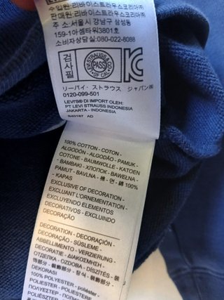 Sudadera Levi's Color Block Roja, Blanca y Azul