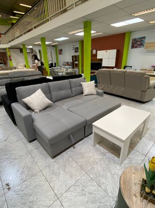 Sofá Cama Gris Claro 125cm Nuevo