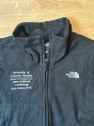 Branded black The Nort Face woman fleece jacket