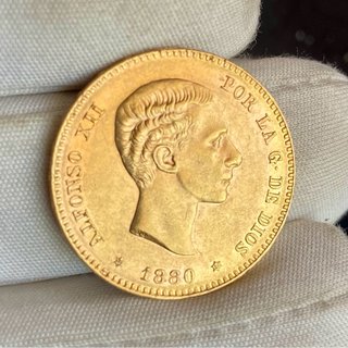 Moneda de 25 pesetas de oro  EBC