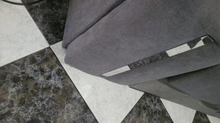 Chaiselongue gris 2.70m