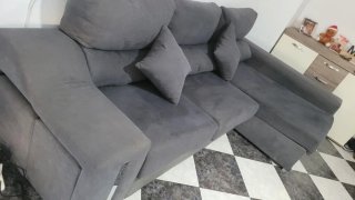 Chaiselongue gris 2.70m