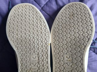 Zapatillas Veja azul y blanco buen estado