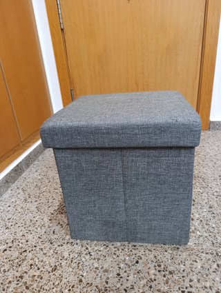 Taburete Plegable Cueva Mascota Gris