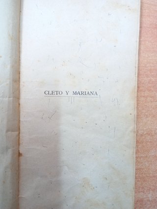 CLETO Y MARIANA, J.M.  FOLCH Y TORRES 1910