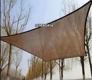 TOLDO VELA DE SOMBREO RECTANGULAR 3X2 MARRÓN.